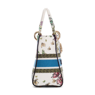 Medium Canvas Latte D-Constellation Print Lady D-Lite Bag