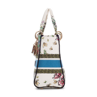 Medium Canvas Latte D-Constellation Print Lady D-Lite Bag