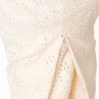 996 Ivory Broderie Anglaise Skirt Suit