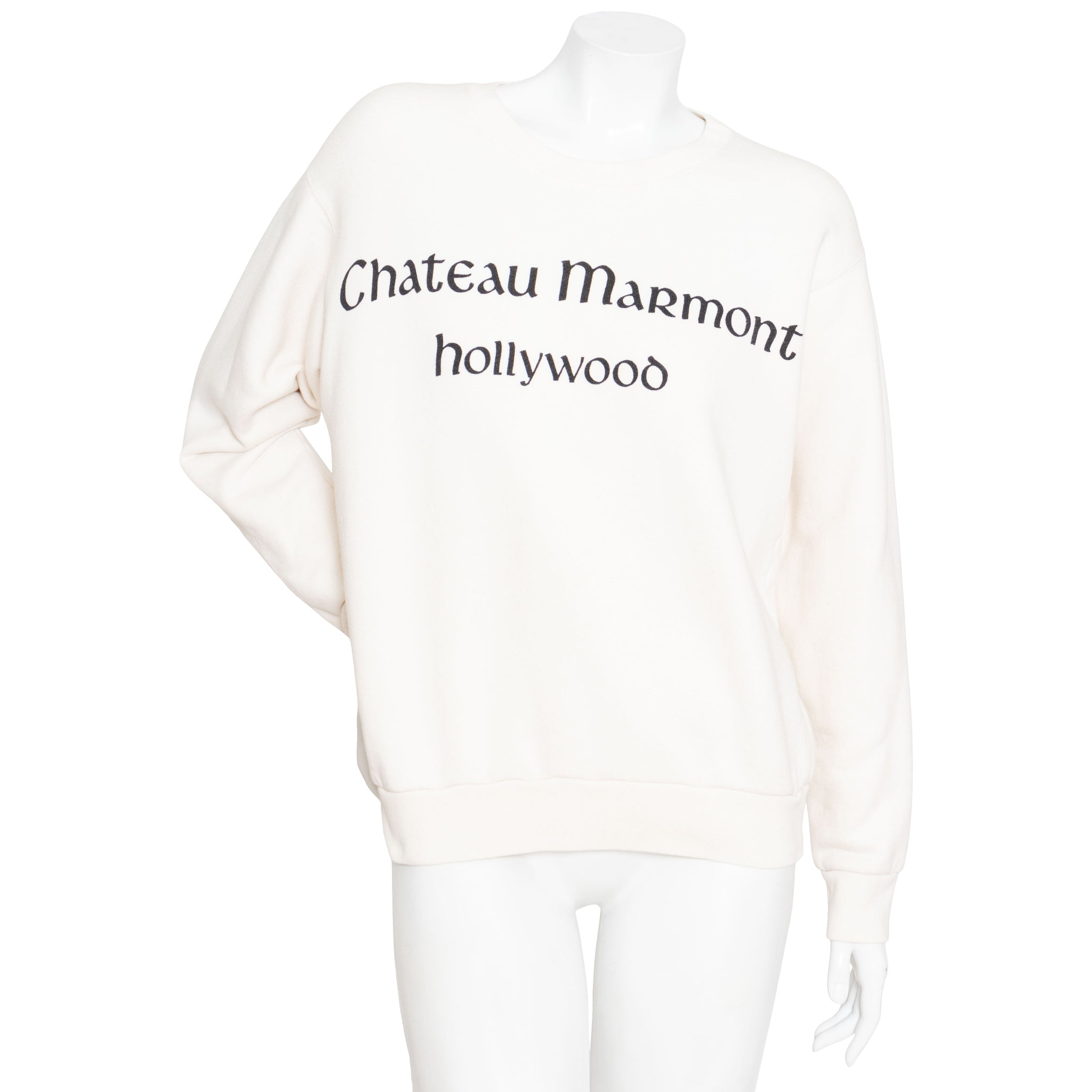 Gucci Ivory Chateau Marmont Graphic Print Sweatshirt