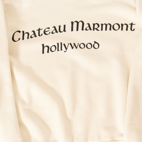 Gucci Ivory Chateau Marmont Graphic Print Sweatshirt