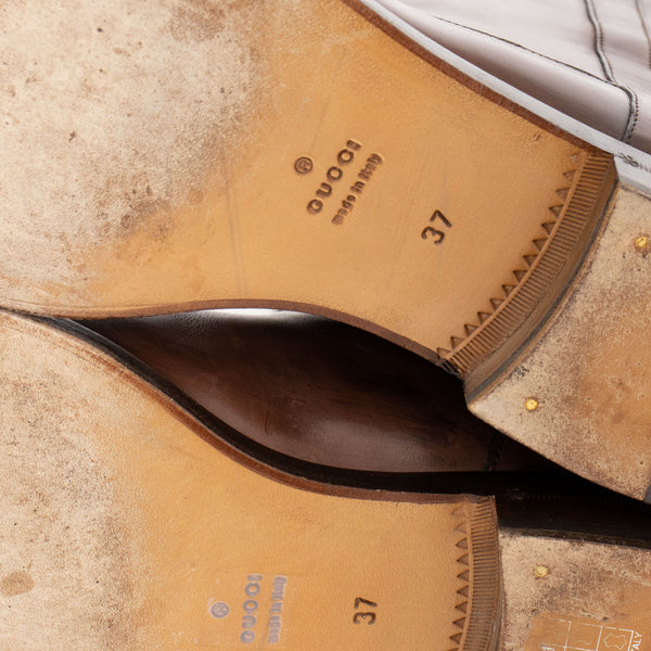 Gucci Dark Brown Leather Riding Boots
