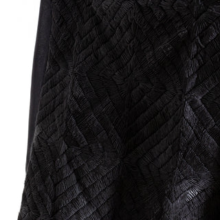 Silk Blend Double Slit Embroidered Skirt
