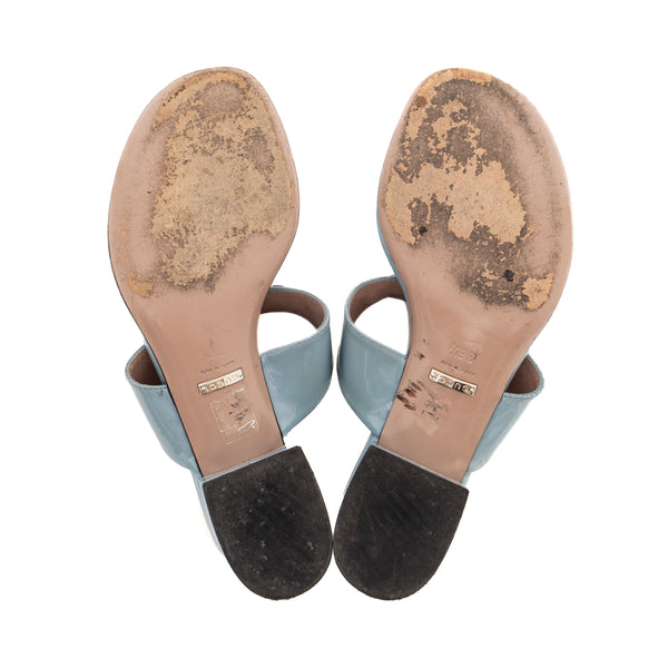 Gucci Horsebit Patent Sandals