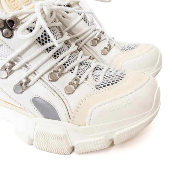 Gucci White Chunky Flashtrek Sneakers