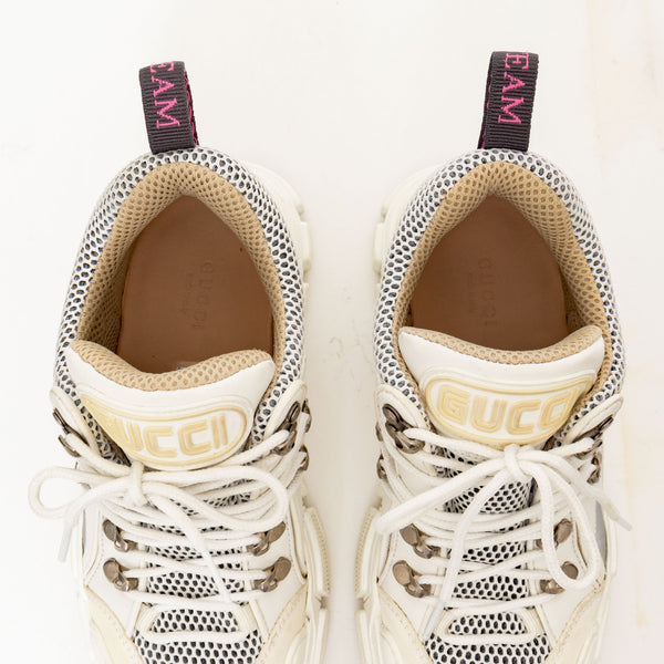 Gucci White Chunky Flashtrek Sneakers
