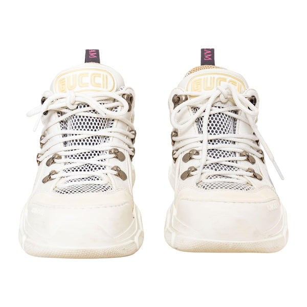 Gucci White Chunky Flashtrek Sneakers