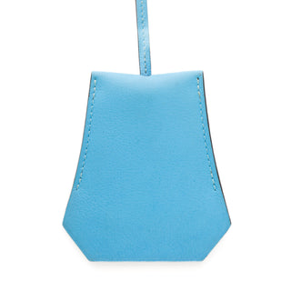 Celeste Blue Swift Leather Clochette Narcisse Bag Charm