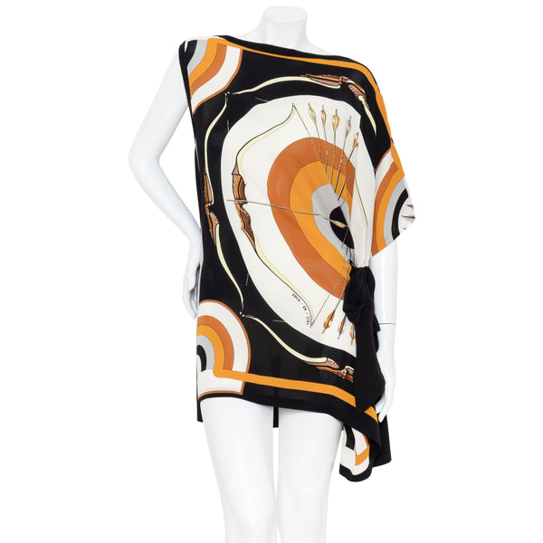 Hermès Scarf Asymmetrical Dress