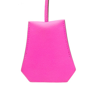 Magnolia Pink Swift Leather Clochette Narcisse Bag Charm