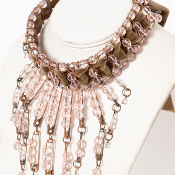 Jean Paul Gaultier 1990s 3-Piece Beaded Necklace Bracelet Earrings Set