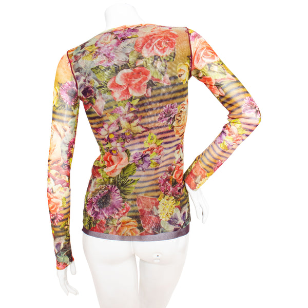 Jean Paul Gaultier 1990s Soleil Mesh Top