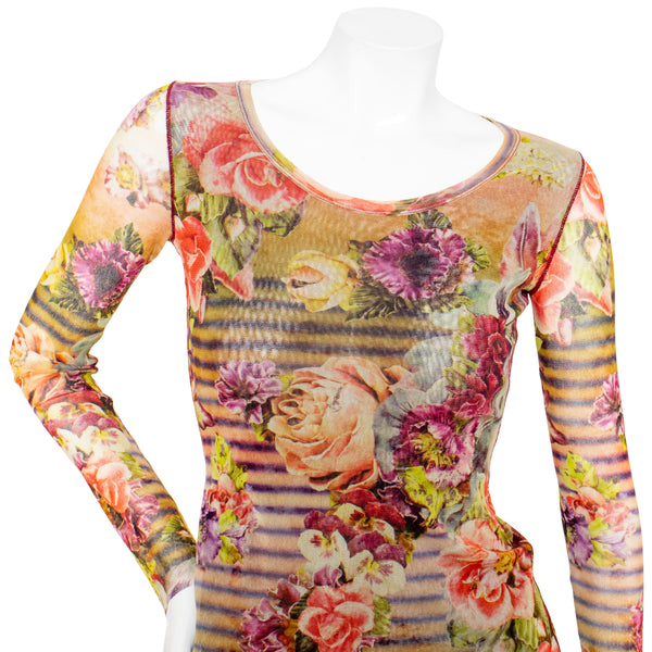 Jean Paul Gaultier 1990s Soleil Mesh Top