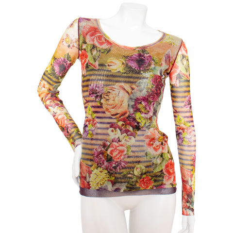 Jean Paul Gaultier 1990s Soleil Mesh Top