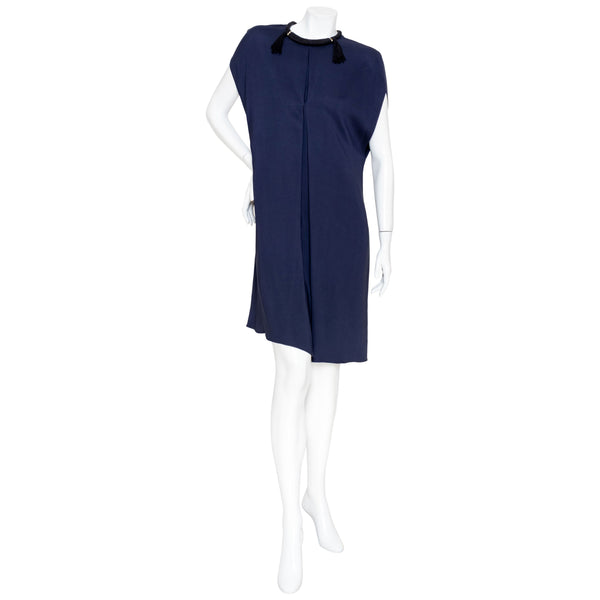 Lanvin Blue Rope Trim Dress