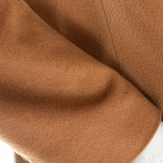 Brown Cashmere Notch Lapel Single-Breasted Coat