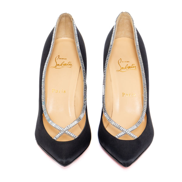 Christian Louboutin Super Vic 100 Crystal Embellished Pumps
