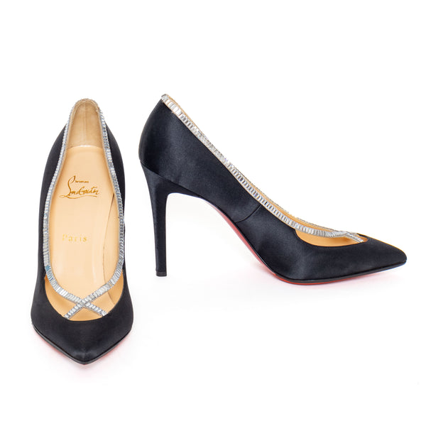 Christian Louboutin Super Vic 100 Crystal Embellished Pumps