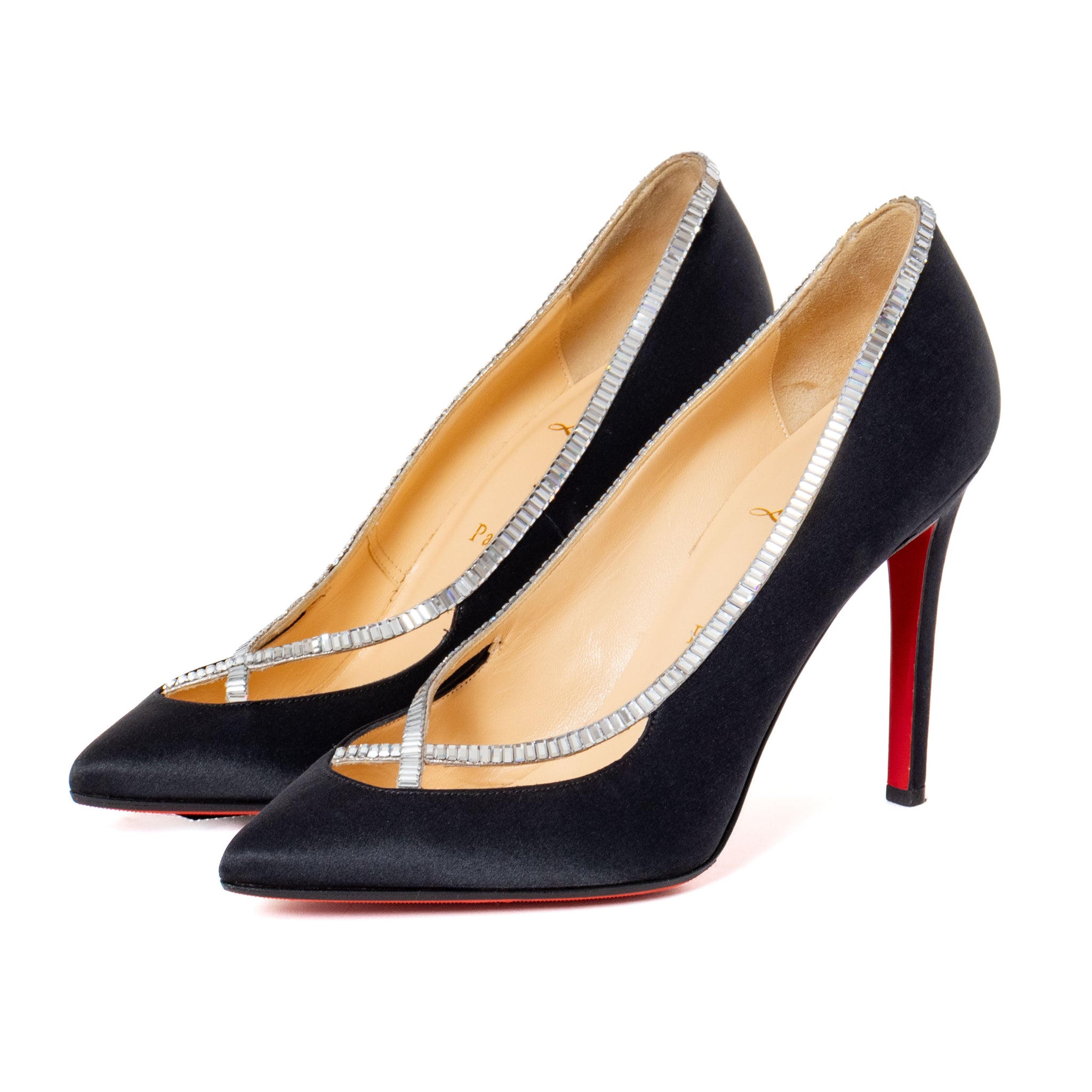 Christian Louboutin Super Vic 100 Crystal Embellished Pumps