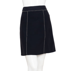 Alexander McQueen Black Pearl Accent Skirt