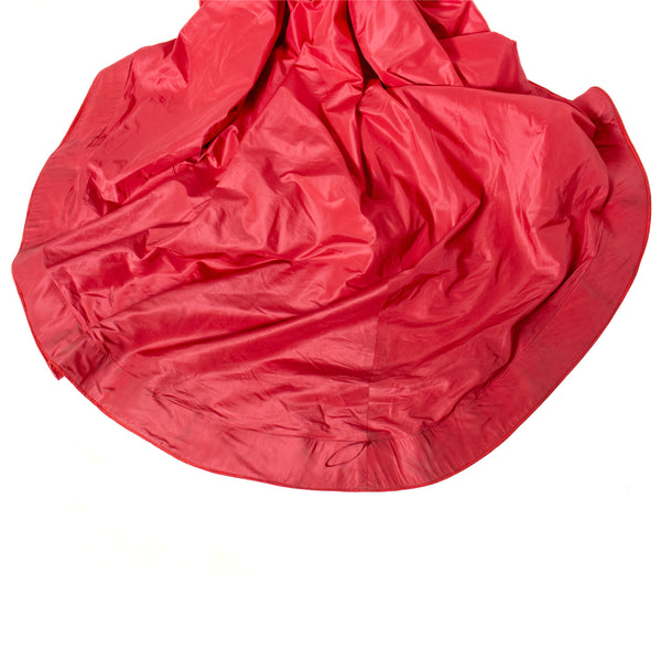 Oscar de la Renta Coral Embroidered Gown
