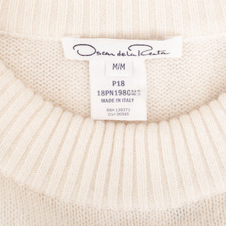 Ivory Wool-Cashmere Open-Knit Sweater