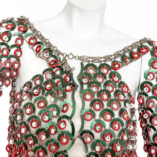 Floral and Beaded Sequin Chainmaille 3-Piece Set