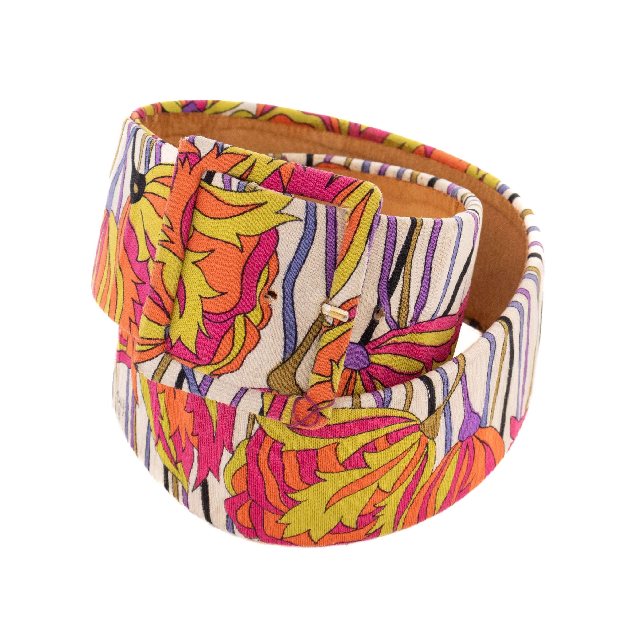 Vintage Pucci Floral Print Belt