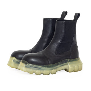Black and Transparent Beatle Bozo Tractor Boots 38