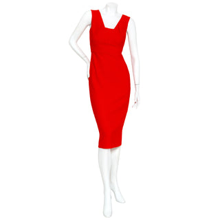 Red Sleeveless Bodycon Dress