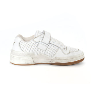 White Leather Travis Perforated Sneakers 38.5