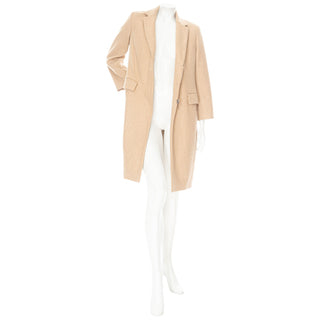 Jackson Beige Wool Single–Breasted Coat