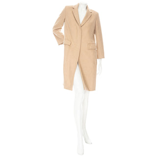 Jackson Beige Wool Single–Breasted Coat