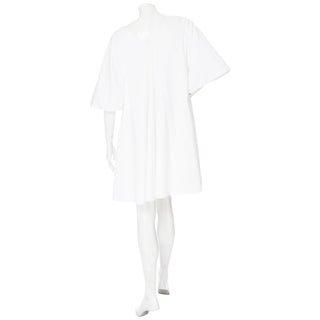 Lianne White Cotton V-Neck Tent Dress