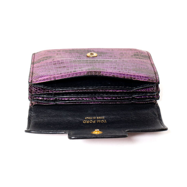 Tom Ford Purple Snake Card Case