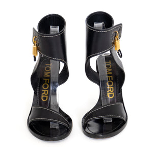 Tom Ford Padlock Block Heel Sandals