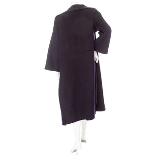 Signature Navy Wool-Cashmere Double-Face Coat