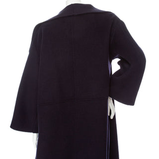 Signature Navy Wool-Cashmere Double-Face Coat