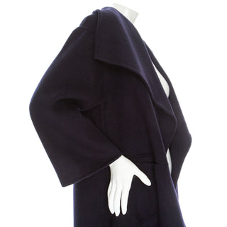 Signature Navy Wool-Cashmere Double-Face Coat