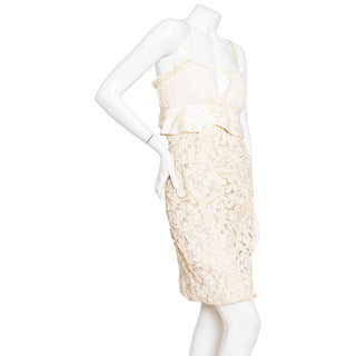 Ivory Haute Couture Lace Dress