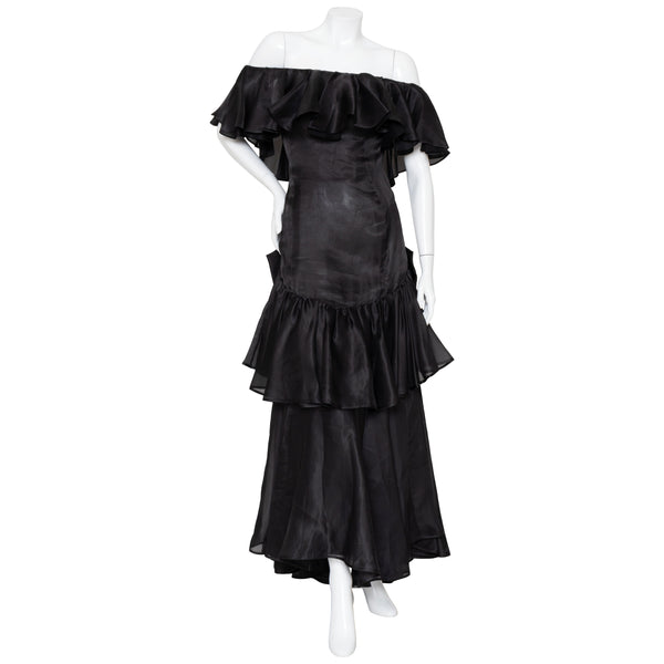 Yves Saint Laurent Haute Couture Ruffled Gown