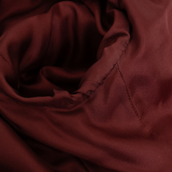 Yves Saint Laurent Burgundy Suede Whipstitch Jacket