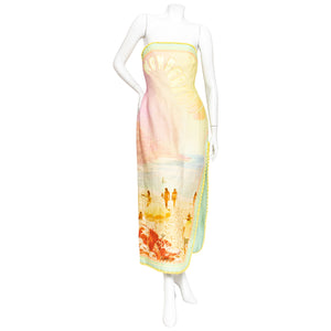 Zimmerman Poster Print Coaster Structured Midi Dress