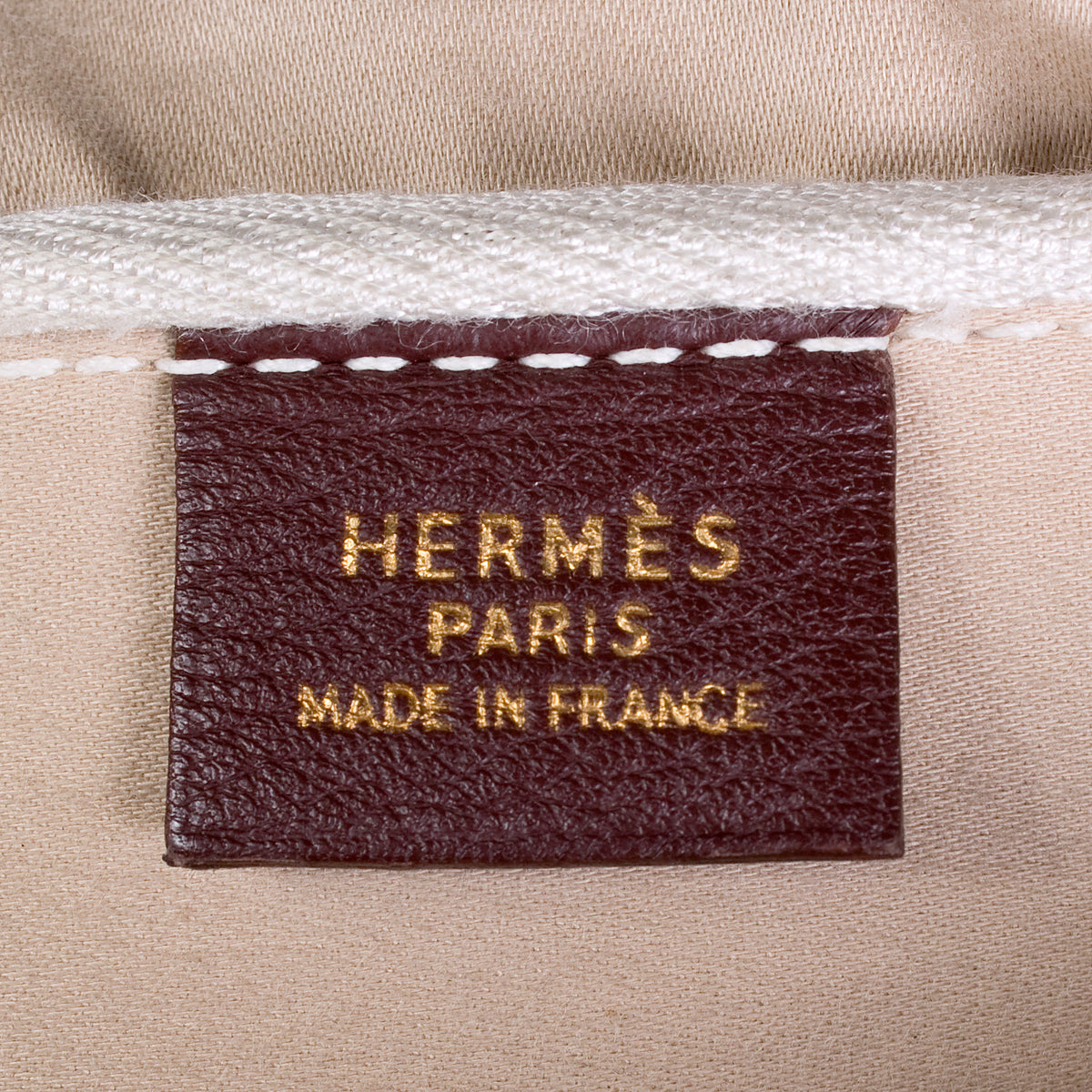 Hermes Vintage Cognac Leather Canvas Bucket Drawstring Carryall