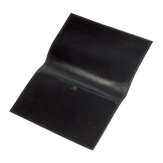 1980s Black Leather Notebook Case