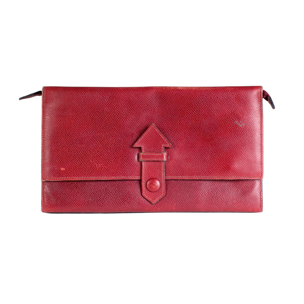 Ox Blood Epsom Leather Travel Wallet