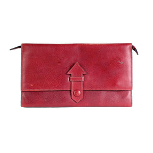Ox Blood Epsom Leather Travel Wallet