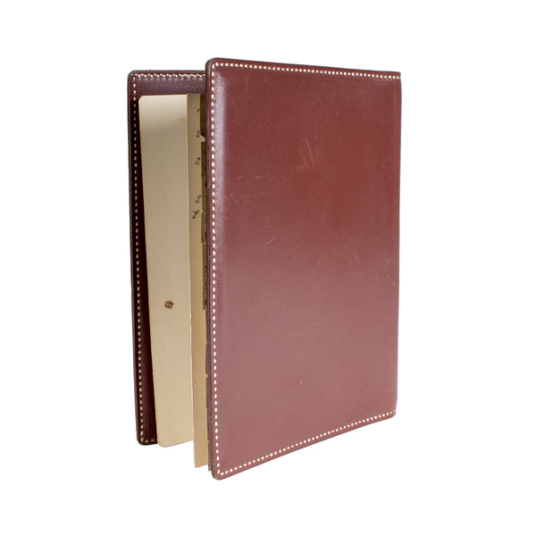 1950s Brown Leather Notebook