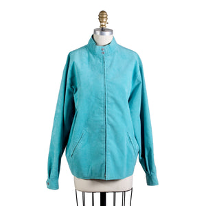 Vintage Turquoise Ultrasuede Jacket