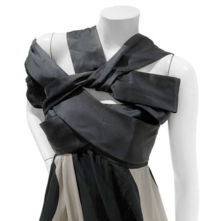 2008 Chiffon and Silk Asymmetrical Polka Dot Dress